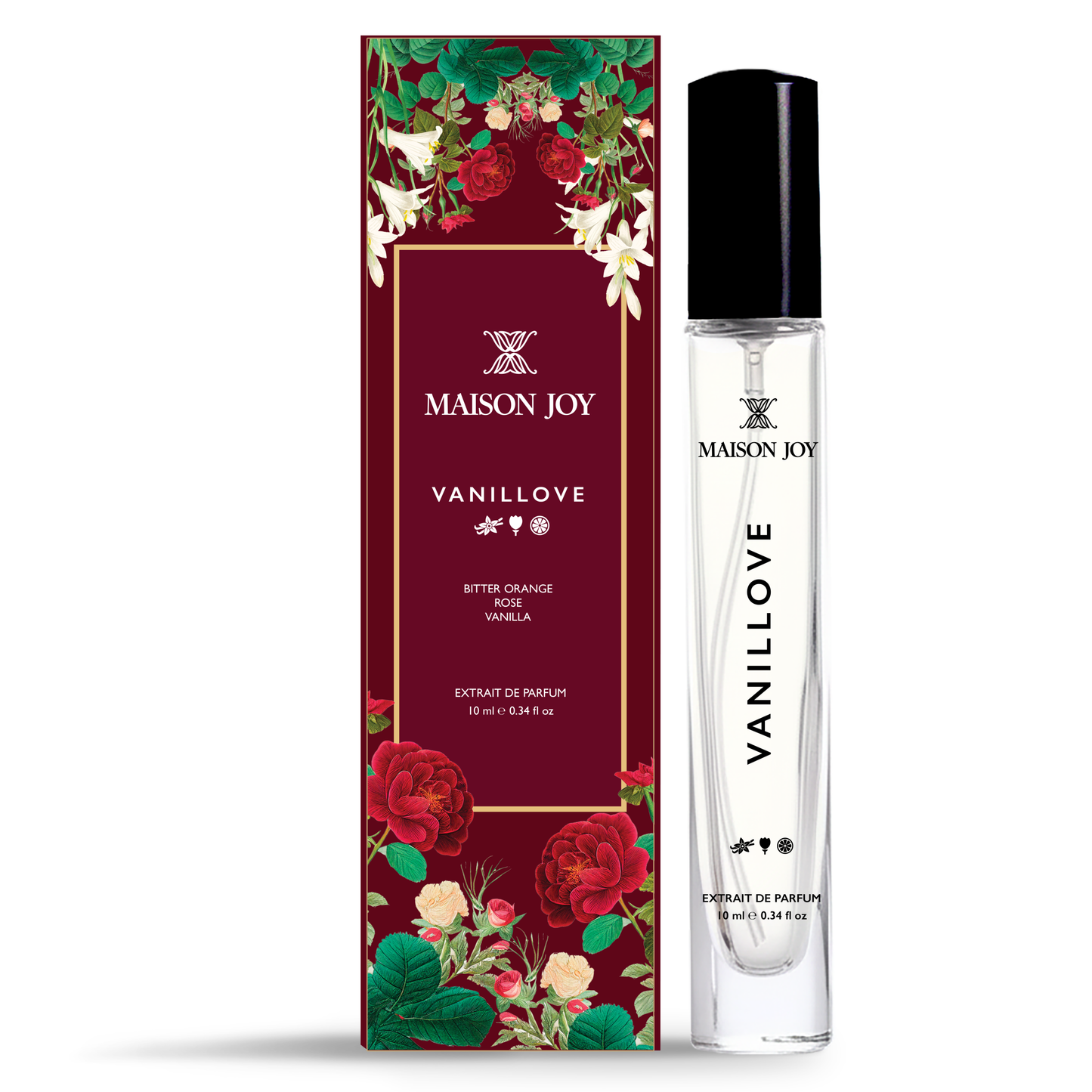 Vanillove | Long Lasting Luxury Clean Fragrance for Women | Extrait De Parfum | 10 ml