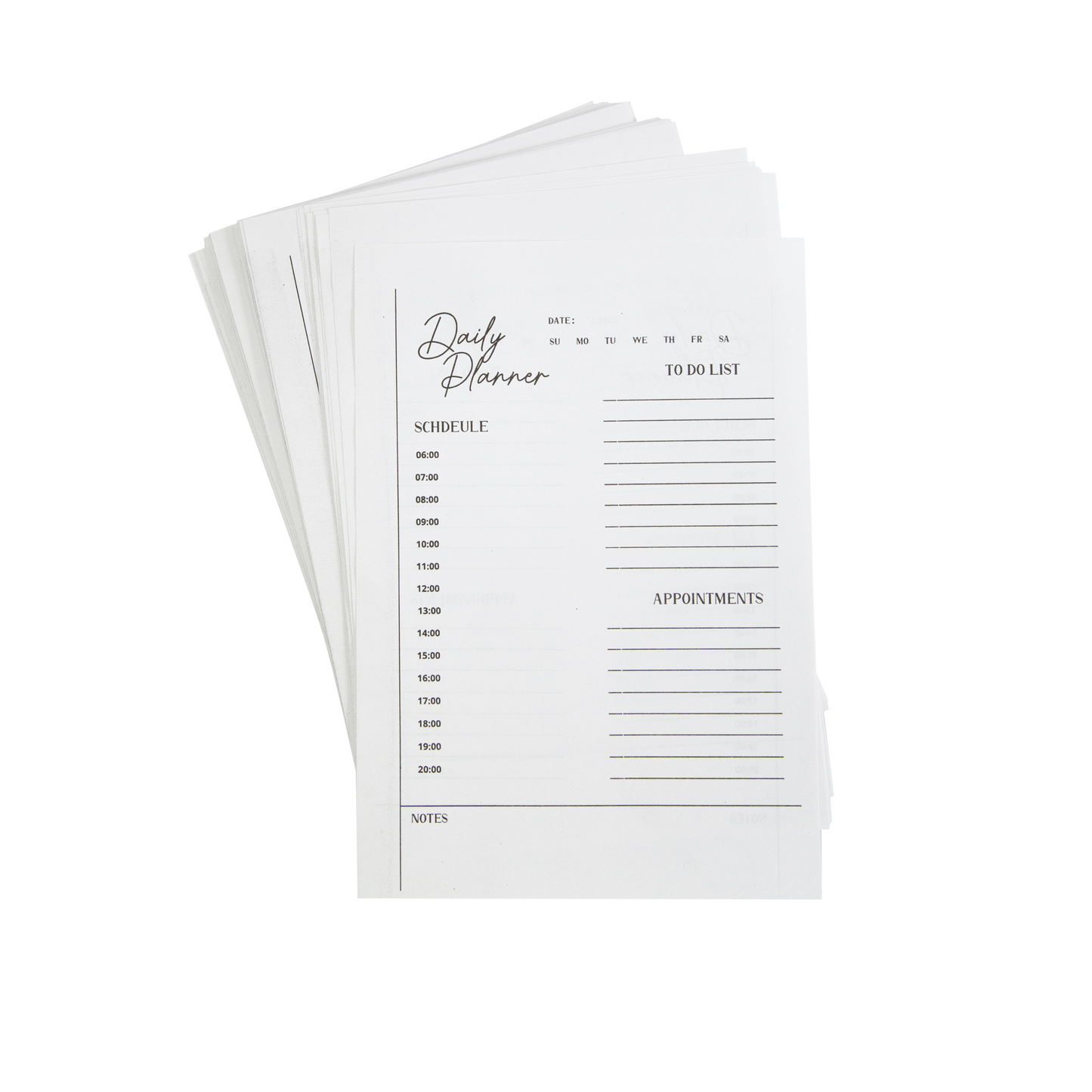 Daily Planner Diary Pages - A5