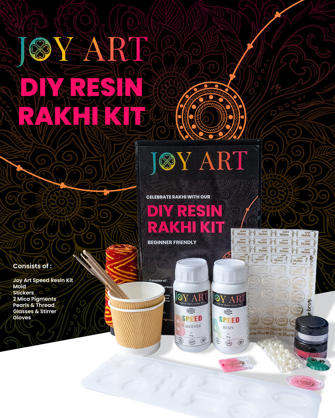 DIY Resin Rakhi Kit