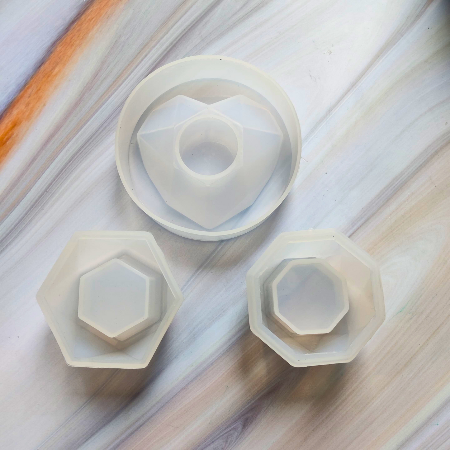 Planter / Candle / T light Holder Mold - Set of 3