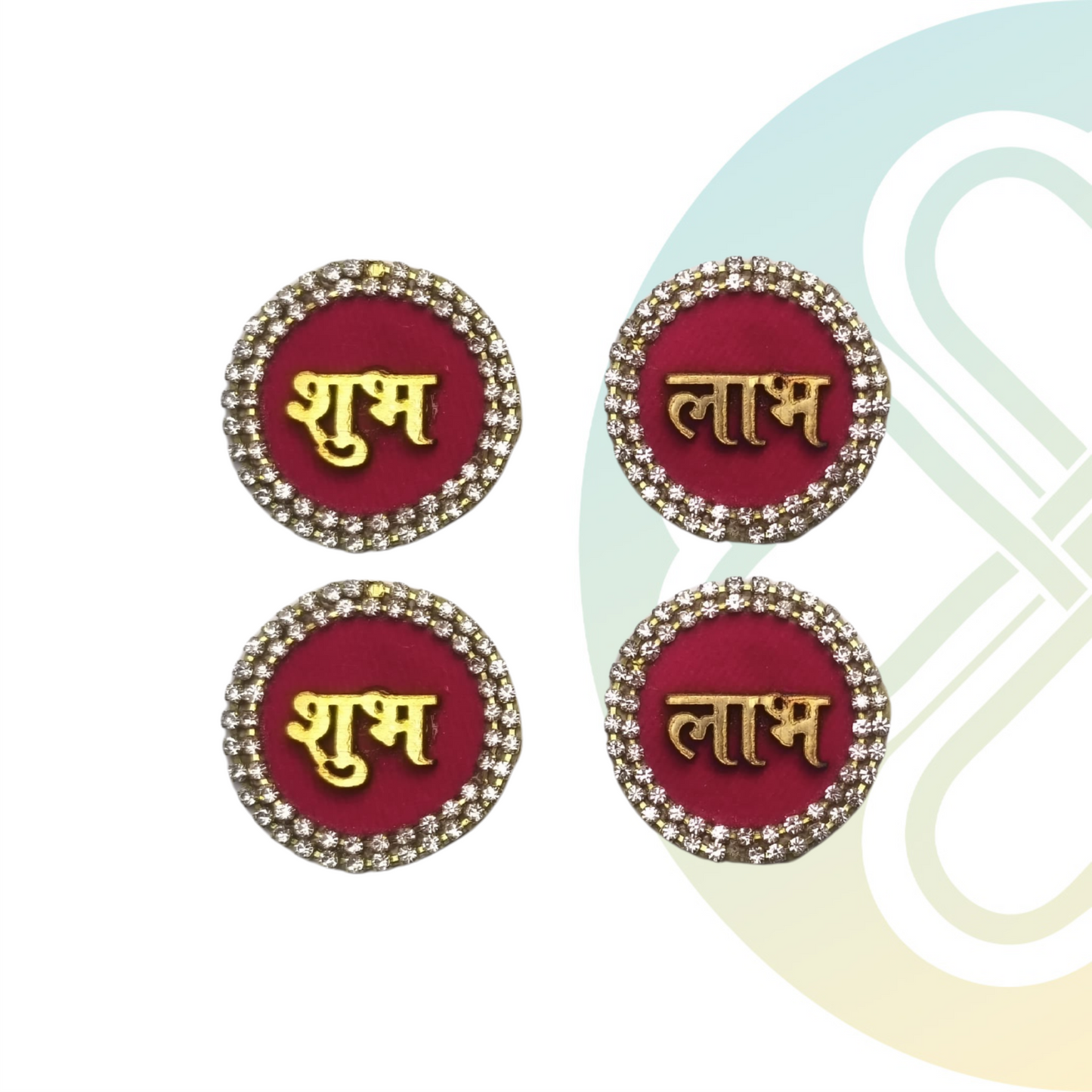 Shubh Labh Patch - Pink