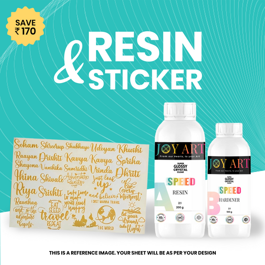 300 gms Joy Art Speed Resin + A5 Joy Art Sticker (Combo)