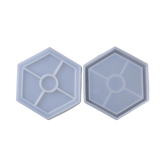 5 inch Hexagon Trinket Tray Mold