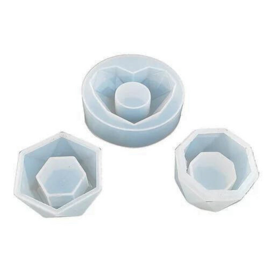 Planter / Candle / T light Holder Mold - Set of 3