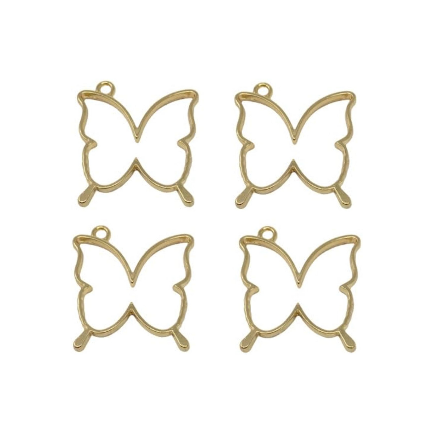 Butterfly Bezels - set of 4