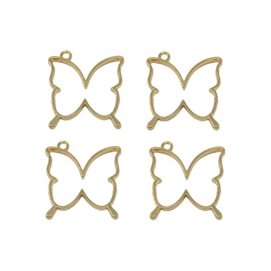 Butterfly Bezels - set of 4