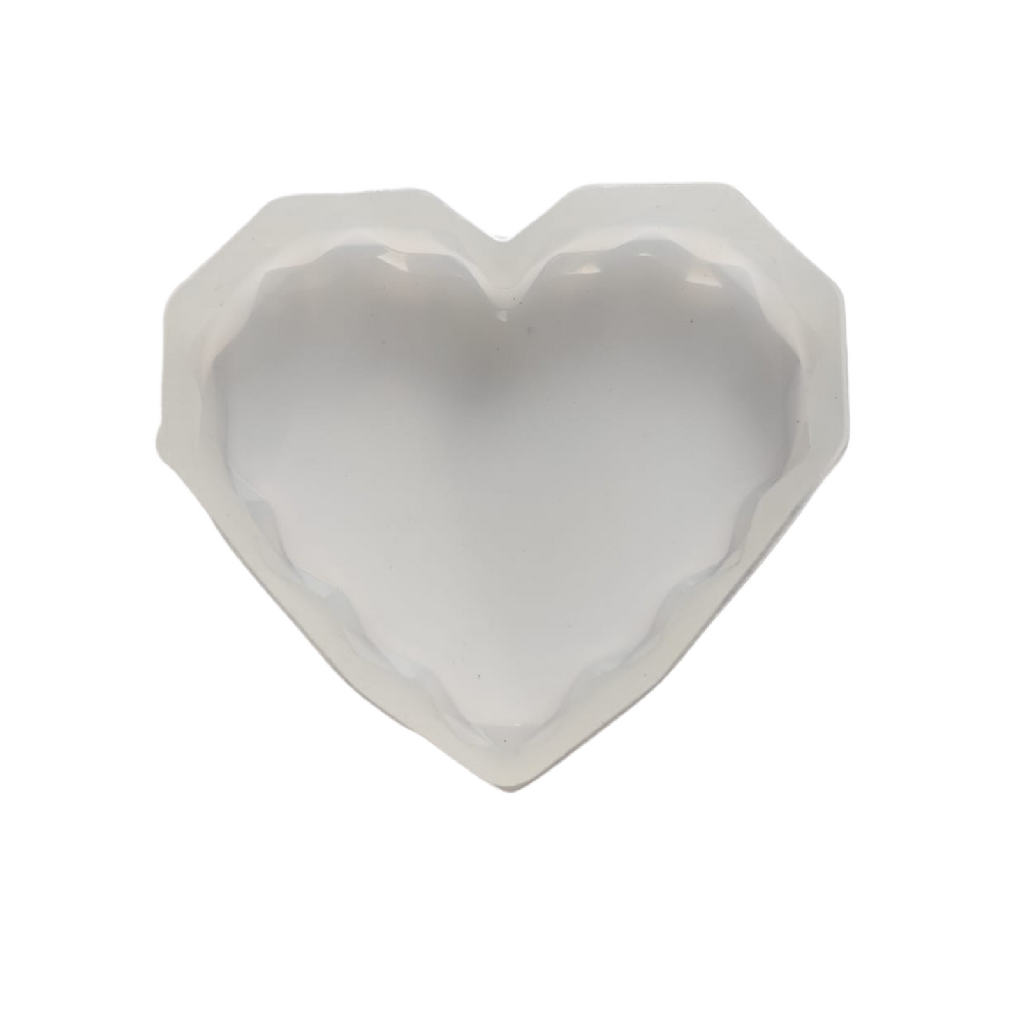 Diamond Cut Heart Mold-5 inch
