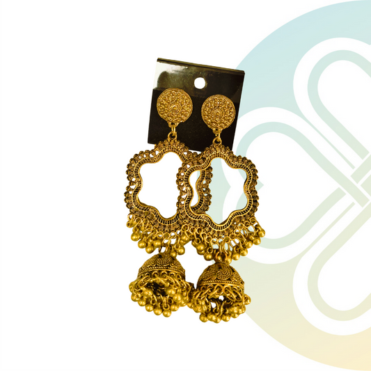 Mandala Jhumka Jhumka - Gold