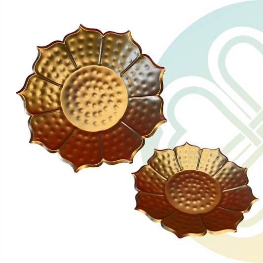 Golden Lotus Urli - Large