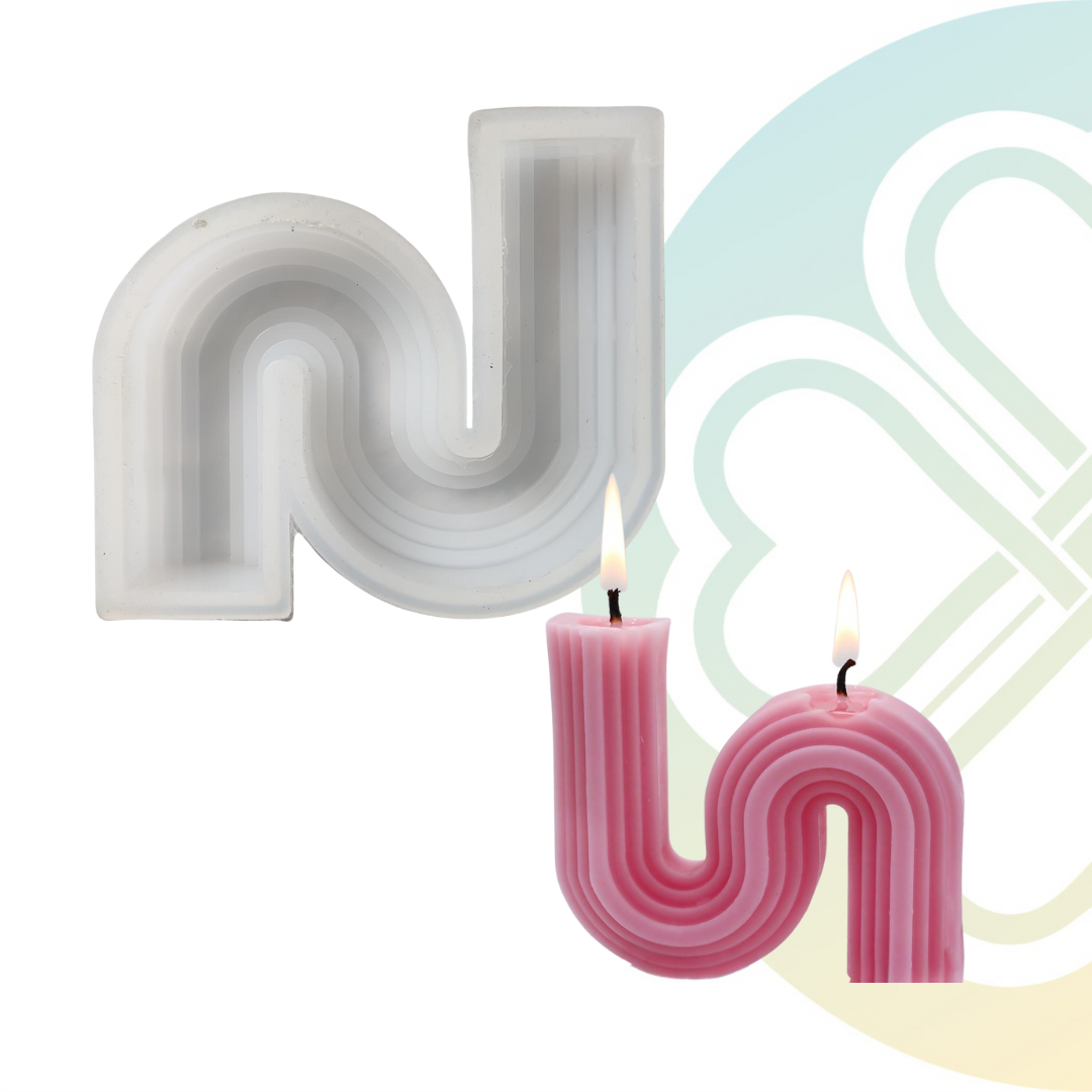 S-Curve Candle Mold
