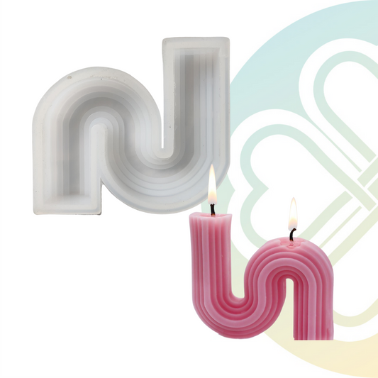 S-Curve Candle Mold