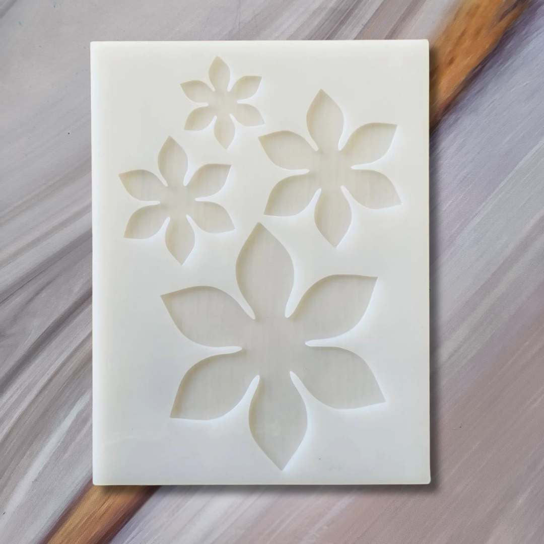3D Flower Mold - 4 pcs 2.0